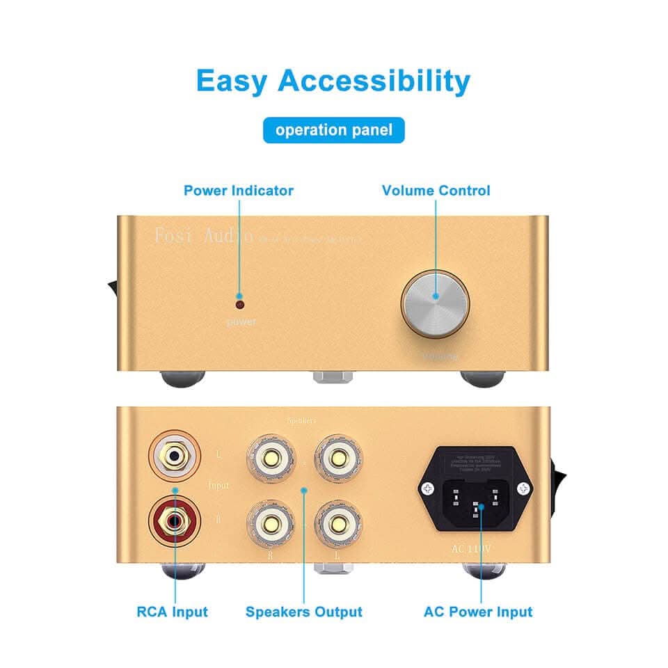 Fosi Audio HD - A1 Hi - Fi Home Class AB Power Amplifier - Fosi Audio