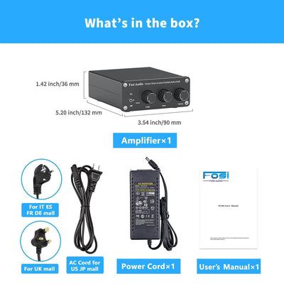 Fosi Audio TB10A 2 Ch Integrated Amp - Fosi Audio