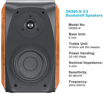 Fosi Audio DK560 - N Bookshelf Speakers - Fosi Audio