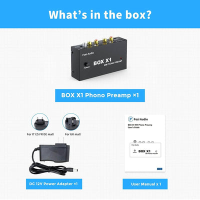 Fosi Audio BOX X1 MM Turntable Phono Preamp - Fosi Audio